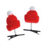 Set 2 agrafe caciuli rosii