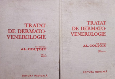 Al. Coltoiu - Tratat de dermato-venerologie, vol. 1 (partea I si II) (1986) foto