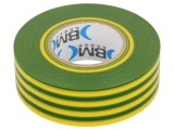 Bandă Electroizolantă Galben-Verde 25mm x 25m