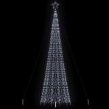 vidaXL Pom de Crăciun LED cu țepi 1534 LED-uri Alb Rece 500 cm