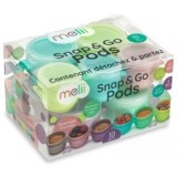 Set 10 recipiente Snap&amp;amp;Go, 6*59 ml + 4*118 ml, Melii