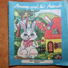 carte pentru copii ( bilingva ) engleza si romana-iepurele si prietenii sai-1990