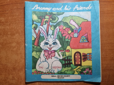 carte pentru copii ( bilingva ) engleza si romana-iepurele si prietenii sai-1990 foto