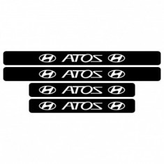 Set protectie prag Hyundai Atos sticker auto foto