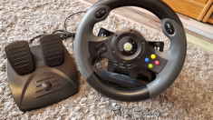 Volan+pedale profesional RACING WHEEL Hori EX2 pt xboX360 XBOX 360 foto