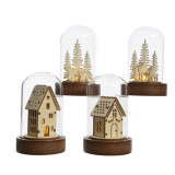 Cumpara ieftin Decoratiune - Plywood House - Warm White - mai multe modele | Kaemingk