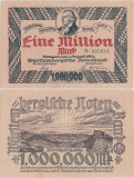 1923 (1 VIII), 1.000.000 mark (P-S987) - Germane ( W&uuml;rttemberg) - stare XF+++!