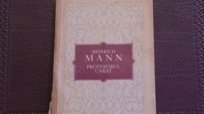 HEINRICH MANN - PROFESORUL UNRAT - ROMAN PSIHOLOGIC - 258 PAG.- foto
