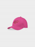 Șapcă cu cozoroc strapback pentru fete - fucsia, 4F Sportswear