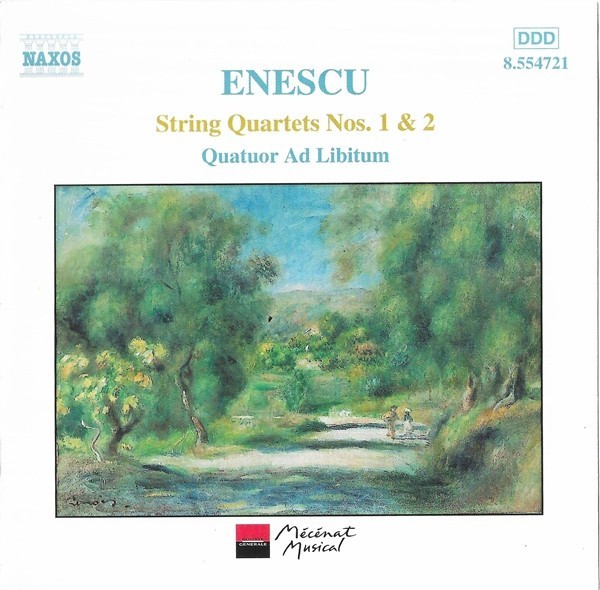 George Enescu, Quatuor Ad Libitum - String Quartets Nos. 1 &amp; 2, CD