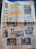 Ziarul magazin 20 aprilie 1968 - santierul portilor de fier , tatrul din sibiu , fotbal trofeul primavera - ripensia,juventus, soimii si fc craiova