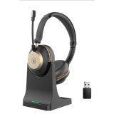 Casca Call Center BT882, Statie de &icirc;ncarcare, Baterie 45 ore, Anulare zgomot, Multipoint