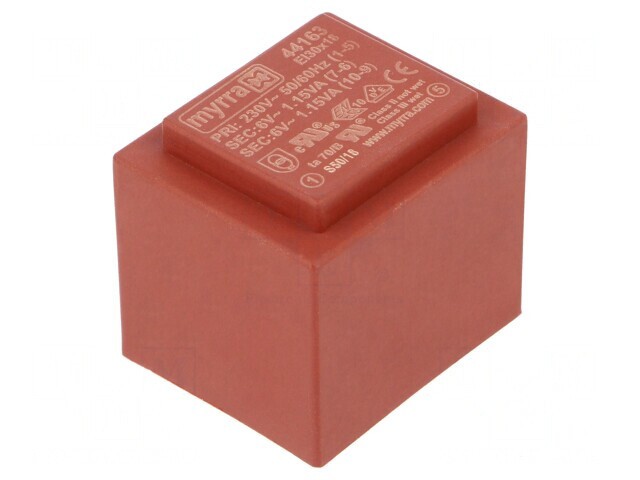 Transformator &icirc;ncapsulat 2,3VA 230V 6V PCB