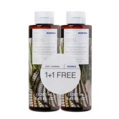 Gel de duș regenerant KORRES Forest Cedar - 250ml 1+1 CADOU