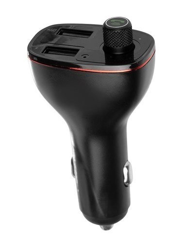 Modulator FM bluetooth auto, compatibil Android/IOS, 2 intrari, bluetooth 4.2, negru