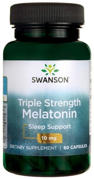 Melatonina 10mg 60cps Triple Strenght Swanson