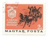 Ungaria - Centenarul Brigazii de Pompieri Voluntari din Odenburg, 1966, obliterata