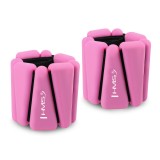 Cumpara ieftin Greutati pentru incheieturi/ glezne HMS SNK01, 2x0.5 kg, Roz FitLine Training