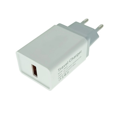 Incarcator retea cu un port USB, 5V, 2.4A, alb foto