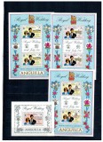 Anguilla 1981 - Royal Wedding, Charles&amp;amp;Diana, serie minicoli si colita neuzata