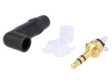 Mufă Jack 3,5mm Stereo cu Manson Unghi 90&deg;
