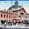 Bucovina 1921 Cernauti Czernowitz - Hauptbahnhof - Gara - printata, culori vii, foarte animata, circulata catre Brunn, 1 timbru intact