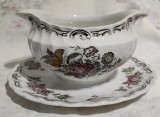Cumpara ieftin LICHIDARE ! Sosiera vintage din portelan Myott England, colectia Bouquet -