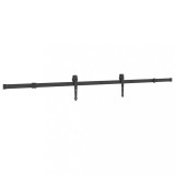 Cumpara ieftin Set feronerie pentru usi glisante, negru, 213,5 cm, otel