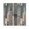 Set 10 placi tapet 3d, flippy, 70 x 70 cm, grosime 3 mm, din rasina, tip placi de lemn, suprafata acoperita 4.9 mp, gri/albastru
