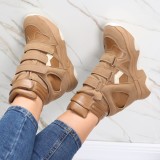 Cumpara ieftin Sneakers dama cu Platforma Kaki din Piele Ecologica Anamil, 39