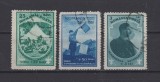 Jamboreea Nationala Sibiu 1932 - 25 bani, 50 bani, 3 Lei stampilate