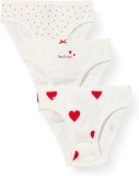 Cumpara ieftin Set 3 chiloti pentru fete Petit Bateau A00FP, alb rosu, 2 Ani 86 cm - OUTLET
