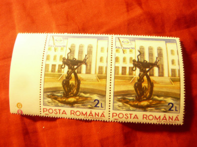 Serie Romania 1990 -Expozitia -Targ Riccione &amp;#039;90, 2x1 valori foto