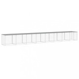 Cumpara ieftin Cotet pui cu acoperis gri deschis 803x98x90 cm otel galvanizat