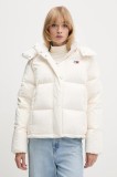 Tommy Jeans geacă de puf culoarea bej, de iarna, DW0DW21623