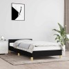 VidaXL Cadru de pat cu tăblie fără saltea, negru, 80x200 cm, textil 347369