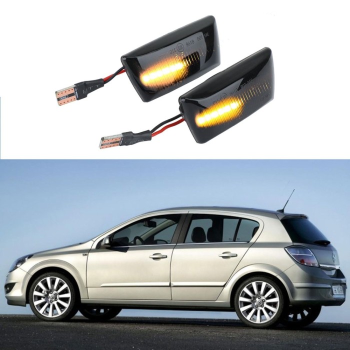 Semnalizari Dinamice Aripi, pentru Opel Astra H MK5, Zafira B MK2, Corsa D MK4