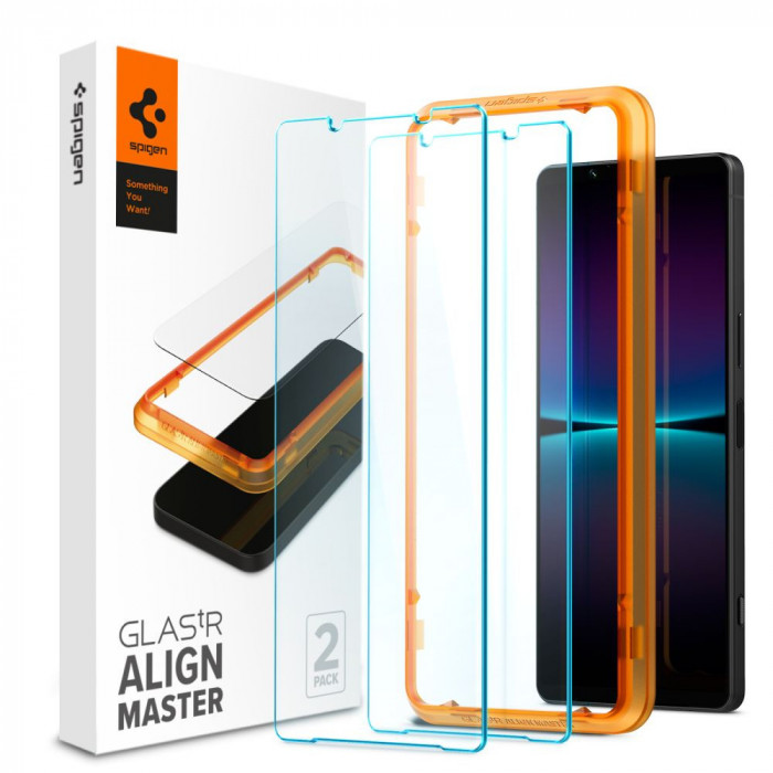 Spigen - Folie sticla - Sony Xperia 1 IV - Transparent