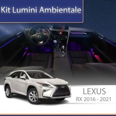 Lumini ambientale Lexus RX 2016-2021 set complet control telefon sau sistem original CarStore Technology foto