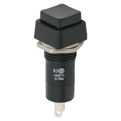 Intrerupator 1 circuit 1A 250V OFF-ON negru 09024FK cu retinere foto