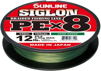 Fir Textil SUNLINE Siglon PE X8, Dark Green, 0.242mm, 15.5kg, 150m foto