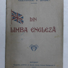 DIN LIMBA ENGLEZA de GHEORGHE V. LORAN , 1927