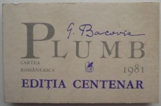 Plumb &ndash; George Bacovia