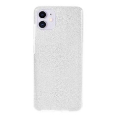 Husa Apple iPhone 12 Mini Sclipici Argintiu Silicon