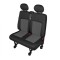 Husa scaun auto bancheta dubla Van Perun DV2 L pentru Citroen Jumper, Fiat Ducato, Ford Transit, Iveco Daily, Peugeot Boxer, Vw Crafter AutoDrive ProP