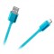 Cablu USB - micro USB 1m NYLON M-LIFE albastru