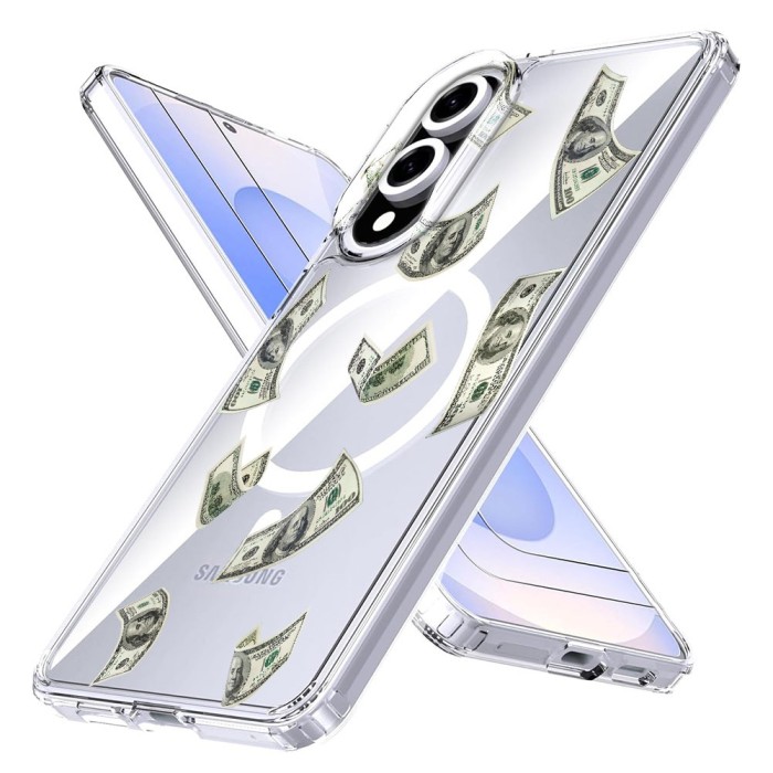 Husa pentru samsung galaxy s25 edge, magnetica compatibila magsafe, money, protectie completa anti soc