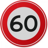 Indicator din aluminiu de circulație 60 km