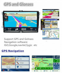 Navigatie Auto 9 inch GPS Volkswagen VW Skoda Seat foto