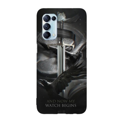 Husa compatibila cu Oppo Find X5, Viceversa, model Night Watch Game of Thrones, Silicon, TPU foto